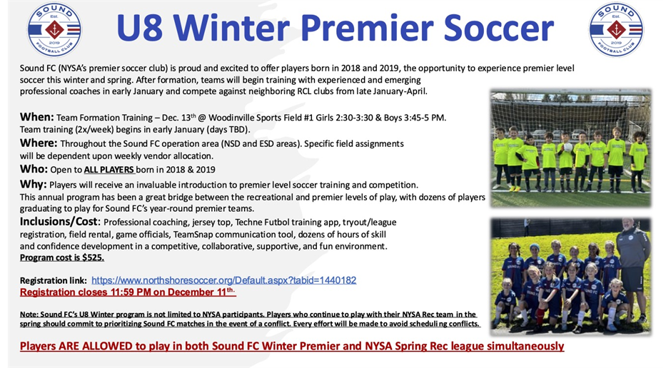 Sound FC Winter U8 Season